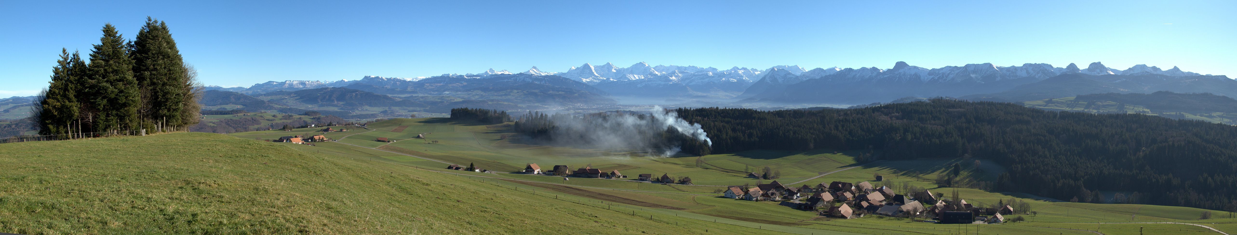 Blick vor Bütschelegg us